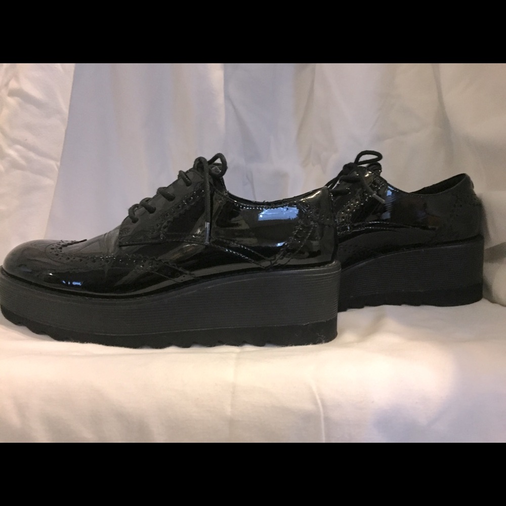 Black patent leather
